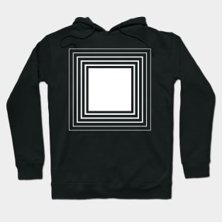 White Square Geom Hoodie